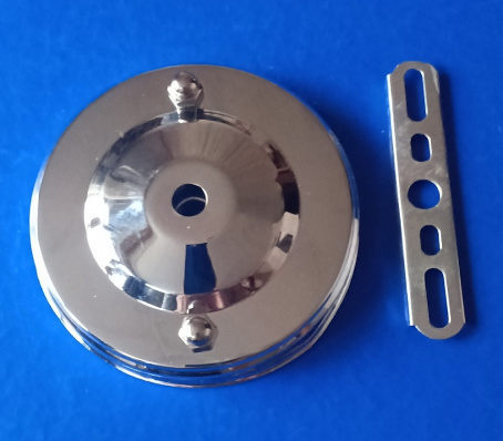 Чаша для бра, светильников, люстр хром