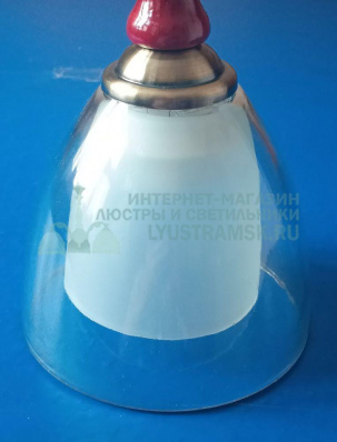 Плафон этюд двойной ЛС 1170 Е27 Стекло